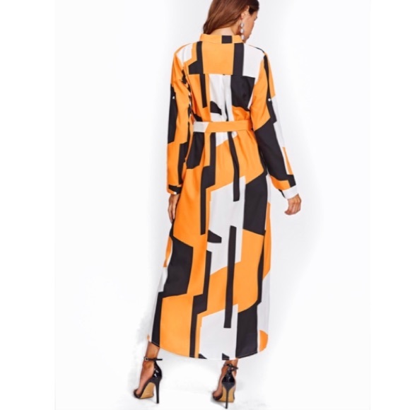 New| COCO GEO PRINT SHIRT DRESS - Picture 4 of 4